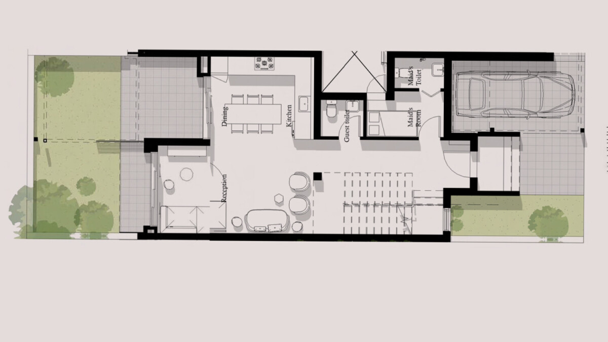 Floor Plan townhouse in Jefaira North Coast