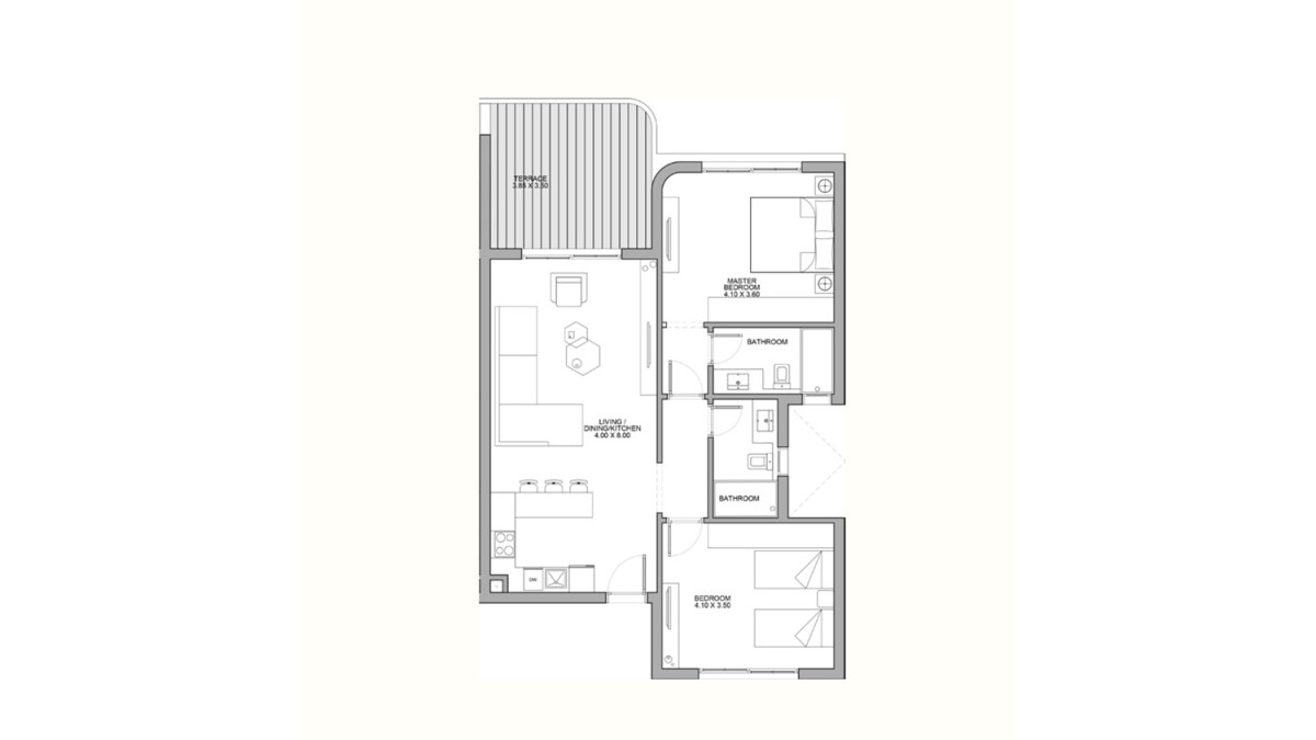 Floor Plan chalet in June North Coast