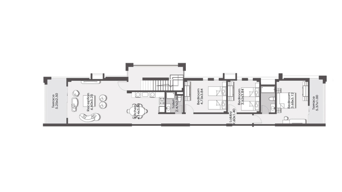 Floor Plan chalet in La Vista North Coast