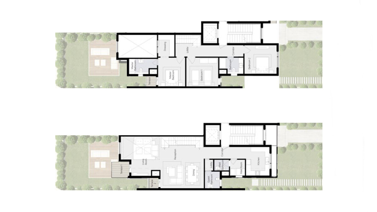 Floor Plan duplex in Ivoire East New Cairo