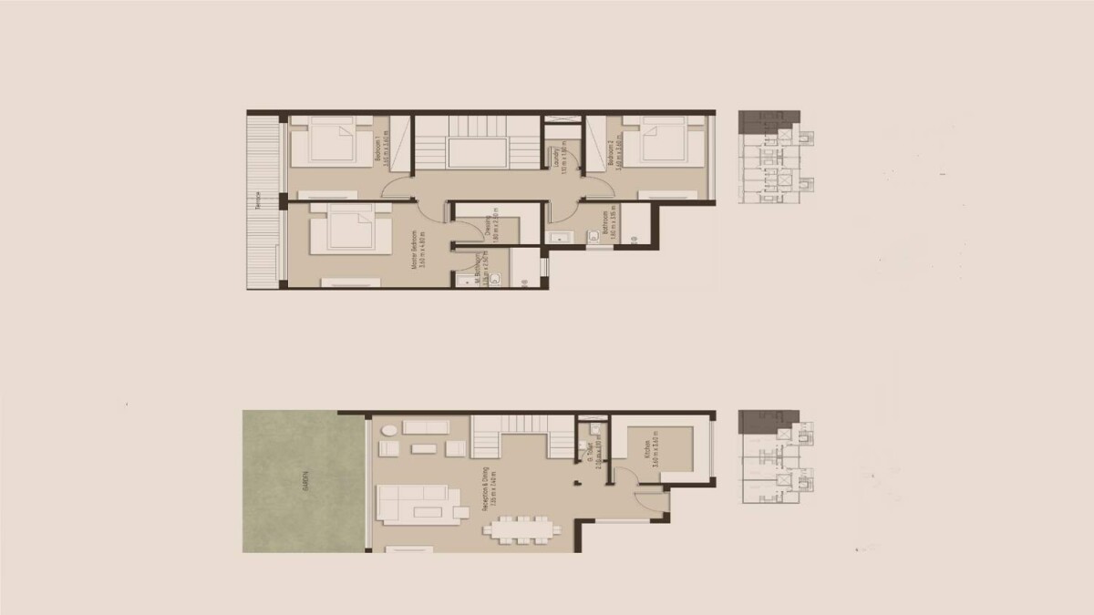 Floor Plan duplex in The Crest New Cairo