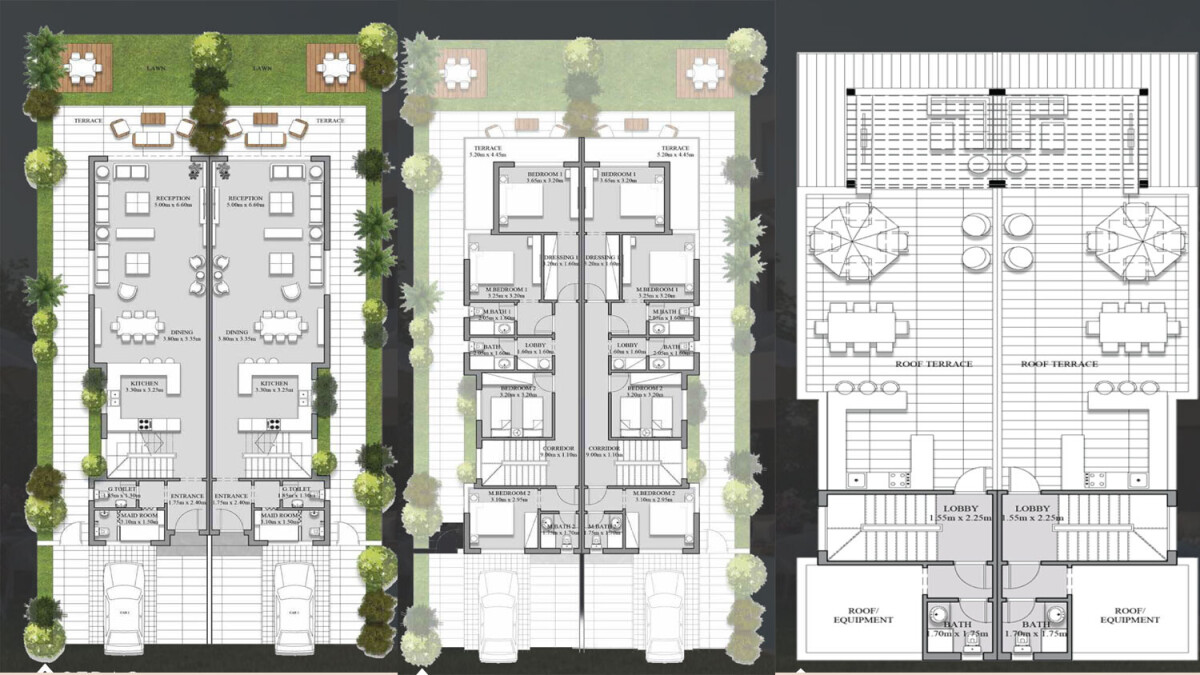 Floor Plan twinhouse in Shamasi North Coast