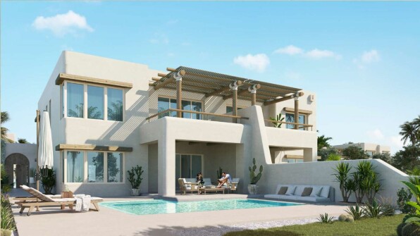 Chalet direct lagoon & sea view  fully finished in Hacienda Waters